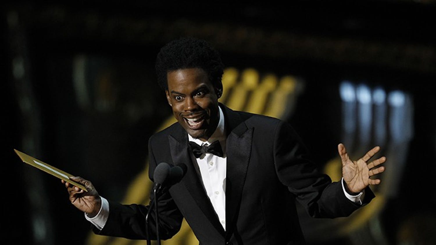 Presenter Chris Rock on stage at the 84th Annual Academy Awards show at the Hollywood and Highland Center in Los Angeles, California, on Sunday, February 26, 2012. (Robert Gauthier/Los Angeles Times/MCT)