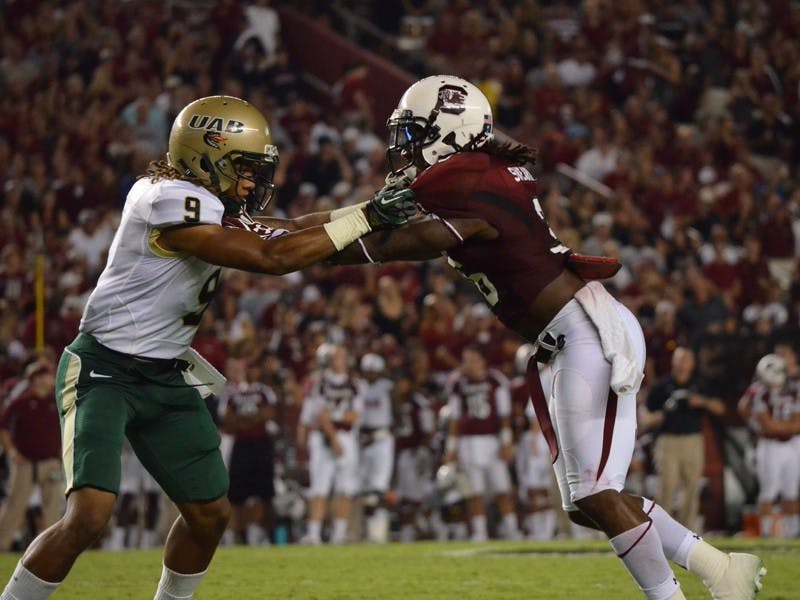 Senior safety D.J. Swearinger will miss Saturday’s game against Missouri after violating SEC rules in the win over UAB.