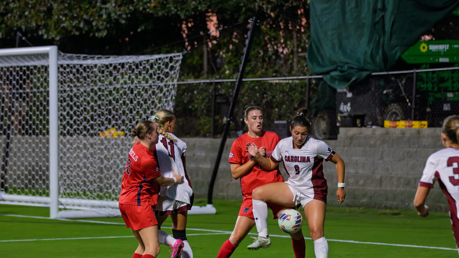 No. 15 South Carolina defeated Ole Miss 4-0 on Sept. 18, 2025, at Stone Stadium, improving to 8-1-1 (2-0 SEC) on the season. Sophomore forward Katie Shea Collins scored 3 of the Gamecocks' goals in the first half, with the remaining team goal being scored later in the 50th minute of the game. The Gamecocks will face the Florida Gators next on Sept. 21 in Gainesville, Florida.