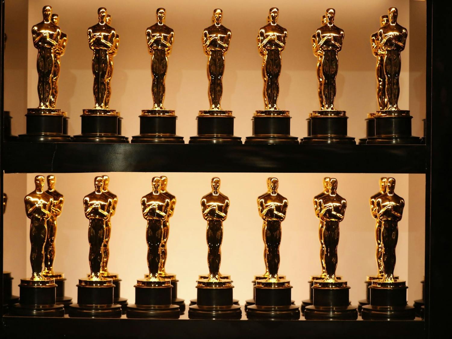 Oscar statues backstage at the 90th Academy Awards on Sunday, March 4, 2018, at the Dolby Theatre at Hollywood & Highland Center in Hollywood, California. (Al Seib/Los Angeles Times/TNS)