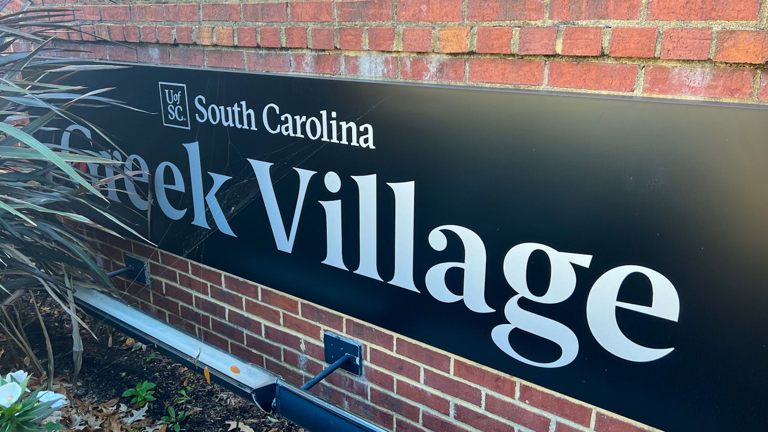 FILE—The sign outside of USC's Greek Village taken on Nov. 13, 2022. There are nearly 50 Greek life organizations at USC, all of which are overseen by the Office of Fraternity and Sorority Life.