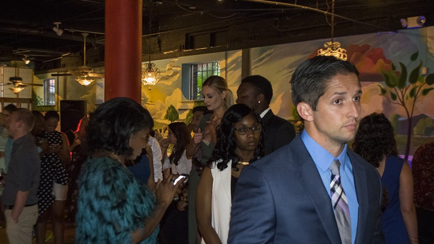 Fashion models and other citizens attend Columbia Fashion Week's "Beautiful People Party" to hear the 25 Most Stylish People in Columbia announced.