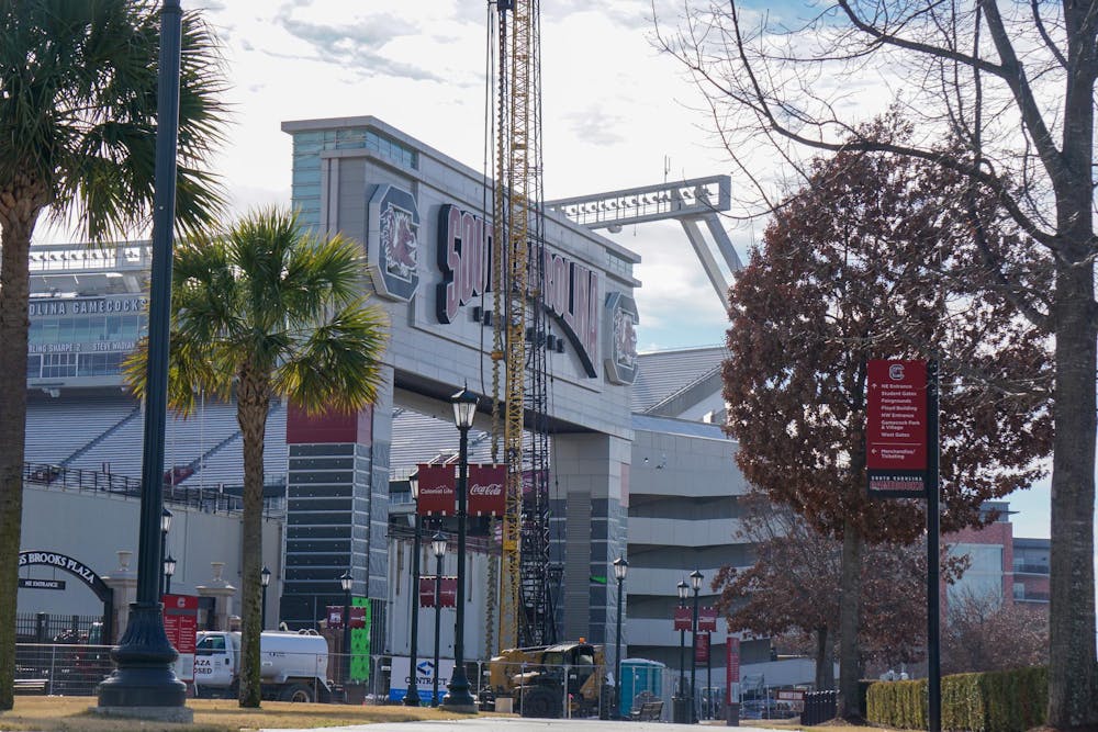 <p>Williams-Brice Stadium getting renovated on Jan. 14, 2026. The renovations have begun and will continue through the 2026 football season.</p>