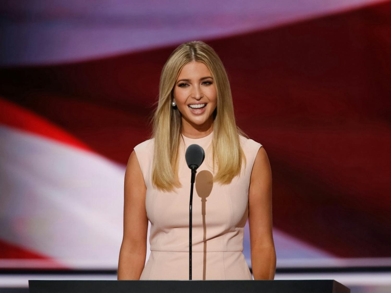 Ivanka Trump speaks during the last day of the Republican National Convention on Thursday, July 21, 2016, at Quicken Loans Arena in Cleveland. (Carolyn Cole/Los Angeles Times/TNS)