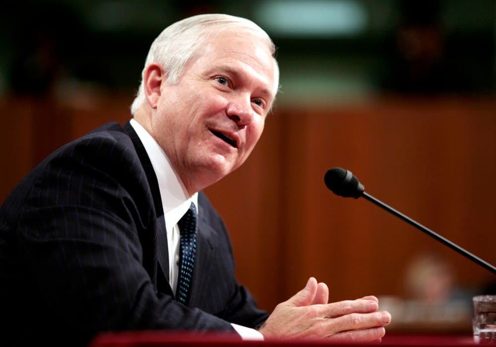 Robert Gates, the nominee to replace Donald Rumsfeld as Secretary of Defense, testifies before the Senate Armed Services Committee during his confirmation hearing on Tuesday, December 5, 2006, in Washington, DC. (Chuck Kennedy/MCT)