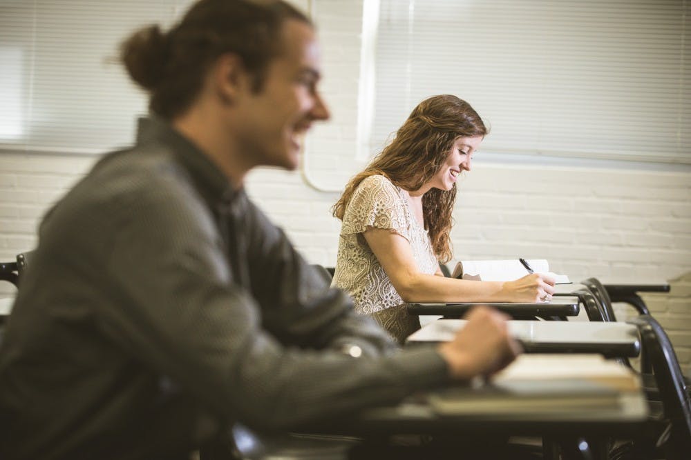Although Simpson made the first move, the couple agrees the sparks began to fly all the way back in Math 142.