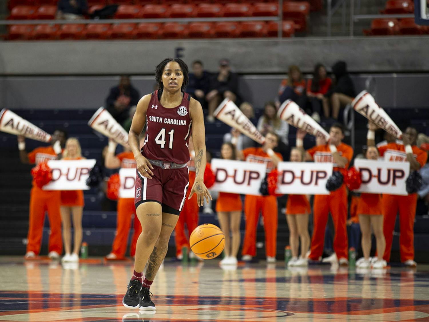 The South Carolina women's basketball team took on the Auburn Tigers on Feb. 9, 2023, beating them 83-48. This improves the Gamecocks to a 24-0 record overall and 11-0 in the SEC. The win also made program history, setting a program record with the first 30-game win streak in program history. The Gamecocks will return home and play No. 3 LSU on Feb. 12, 2023.&nbsp;