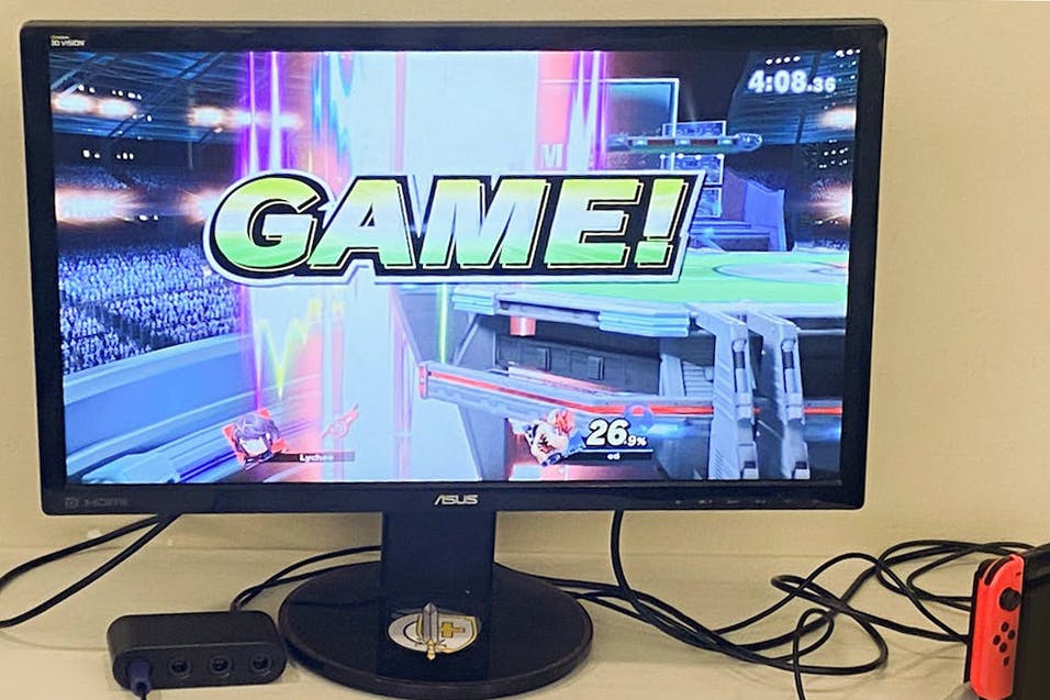 A computer screen displays the game over screen that plays following a match in the popular Nintendo game Super Smash Bros on August 29, 2022. USC's Smash Club is a welcoming place for new and experienced players.
