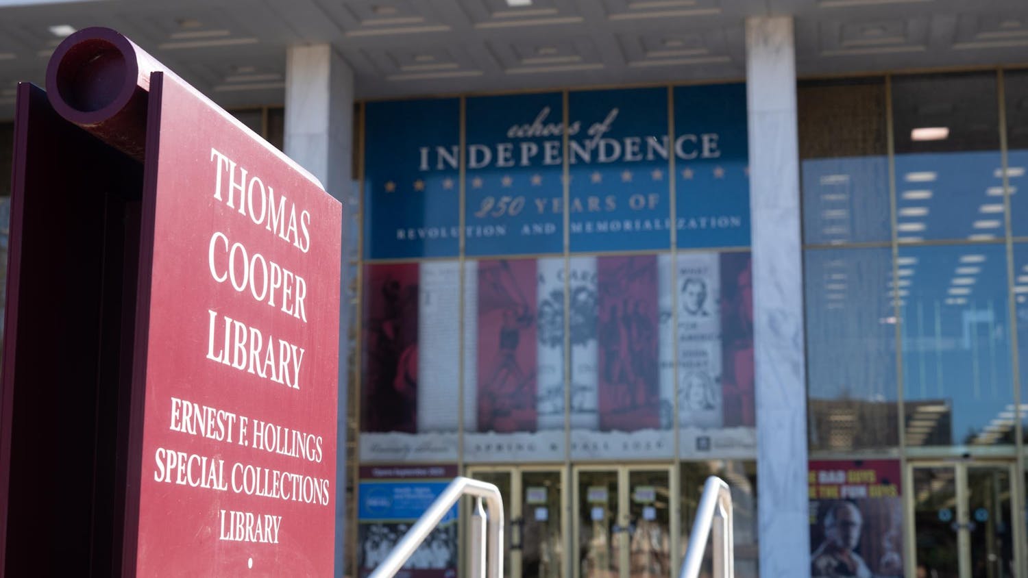 The Thomas Cooper Library on Jan. 11, 2026, on Greene Street. Construction for the Thomas Cooper Library renovation is slated to begin in January 2027, with a projected completion in 2032.