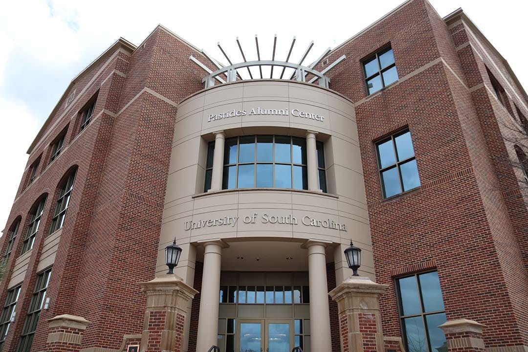 FILE — The entrance of the Pastides Alumni Center located at 900 Senate St. The venue is commonly used to hold Board of Trustees meetings and retreats to discuss matters.
