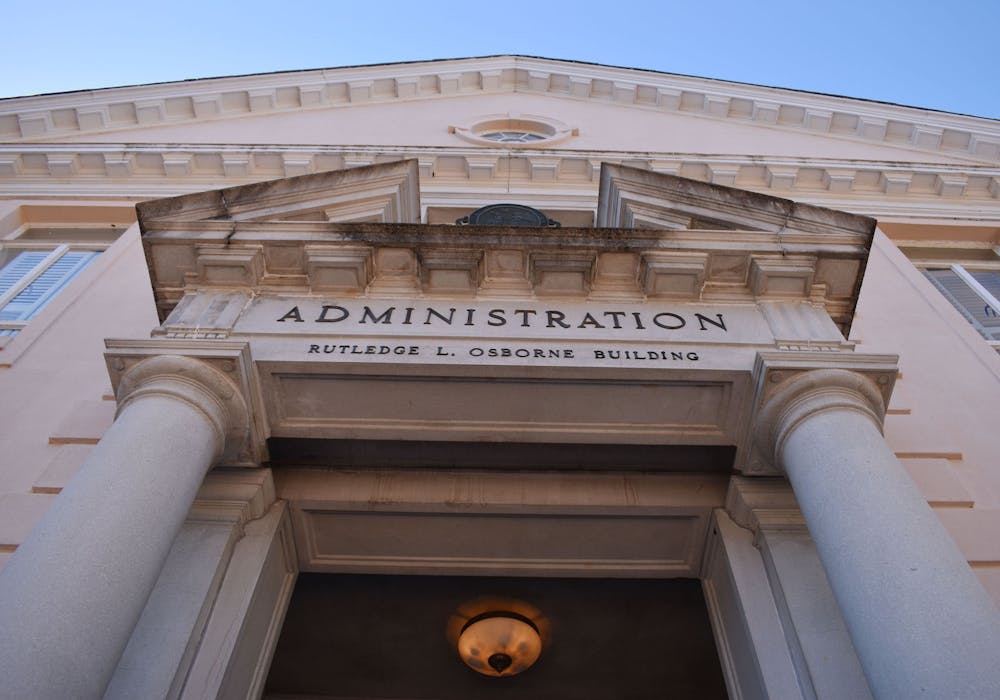 The Osborne Administration Building at the University of South Carolina on Feb. 4, 2023. The building is home to the offices of the top university officials that oversee the different schools and colleges.
