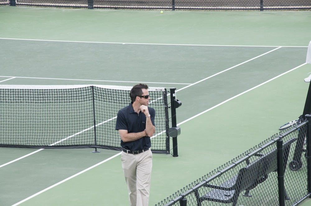 	Men&#8217;s tennis coach Josh Goffi was named the SEC&#8217;s Coach of the Year last week.