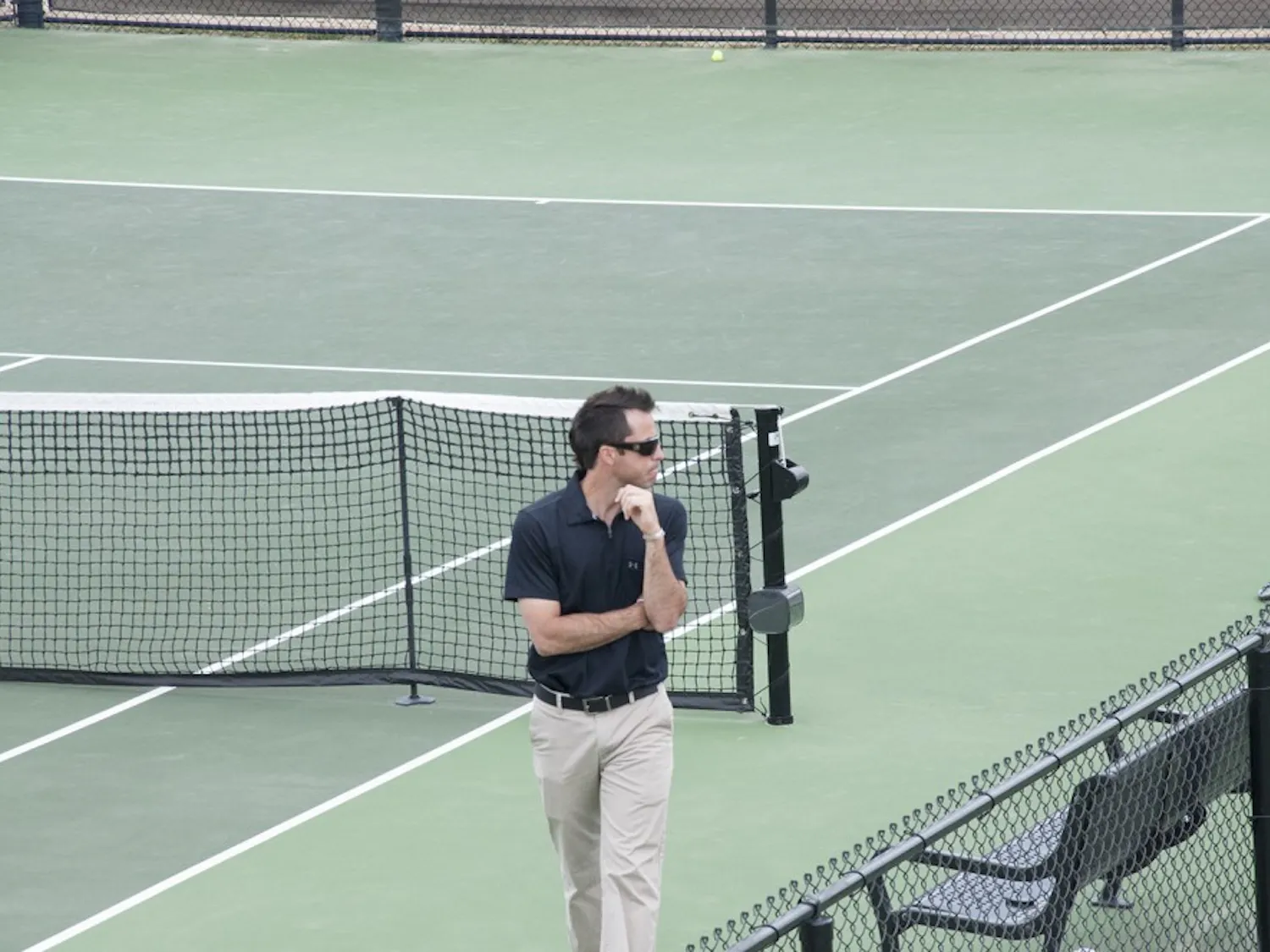 Men’s tennis coach Josh Goffi was named the SEC’s Coach of the Year last week.