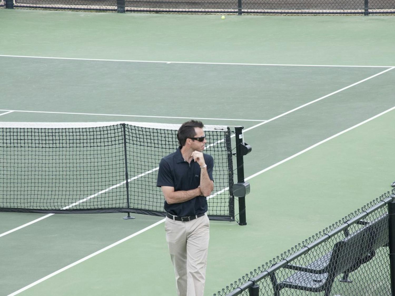 	Men&#8217;s tennis coach Josh Goffi was named the SEC&#8217;s Coach of the Year last week.