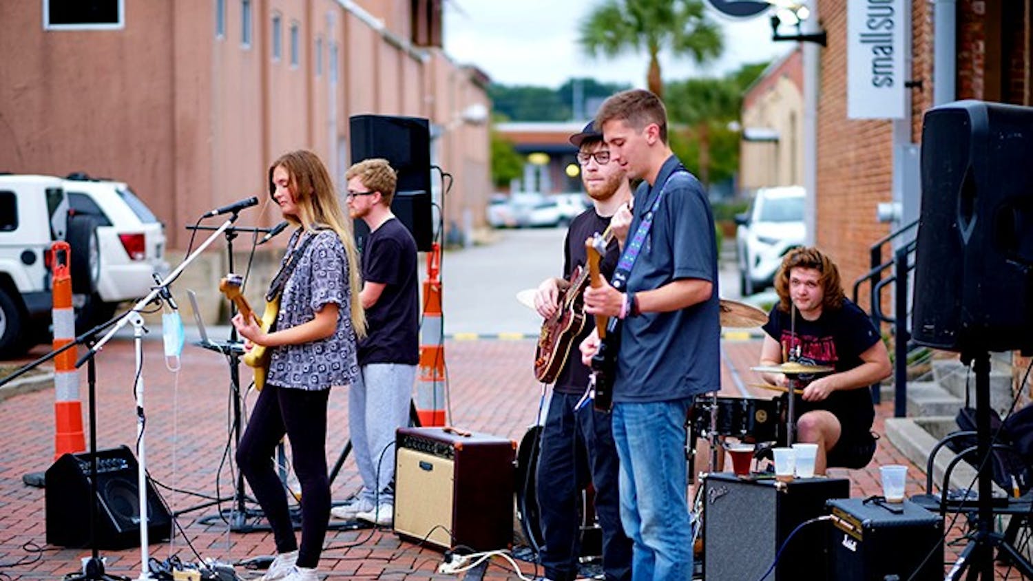 Outer Ego performs an outdoor show at Twisted Spur Brewing in September 2020. The band will be performing again at Twisted Spur Brewing on Nov. 20 and at Market on Main on Dec. 10. 