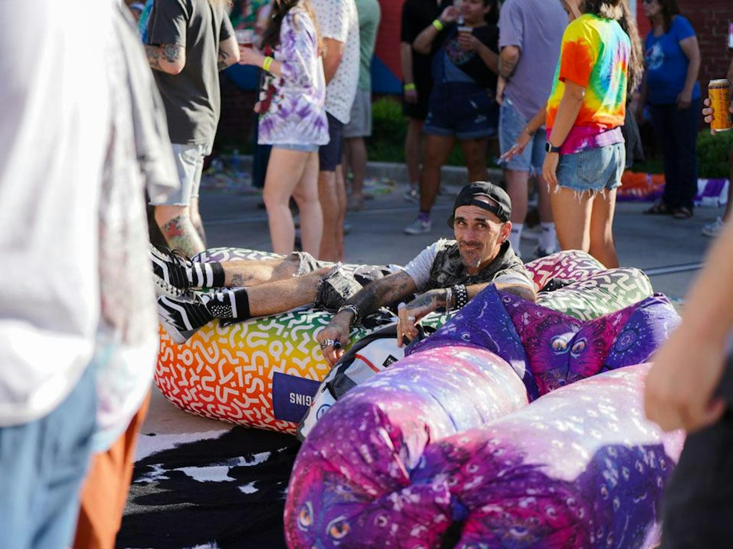 Lorne Porter sits down during a performance at JerryFest on Oct. 1, 2023. Lorne said he goes to JerryFest to celebrate unity, community and peace. 