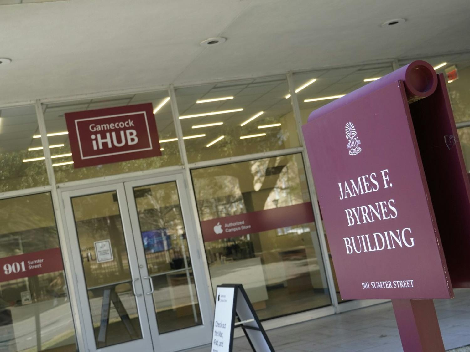 Exterior of the James F. Byrnes Building located at 901 Sumter St. on Feb. 1, 2022. Following the formation of the Title IX task force the building serves as the location for the office of new Assistant Vice President for Civil Rights Molly Peirano.