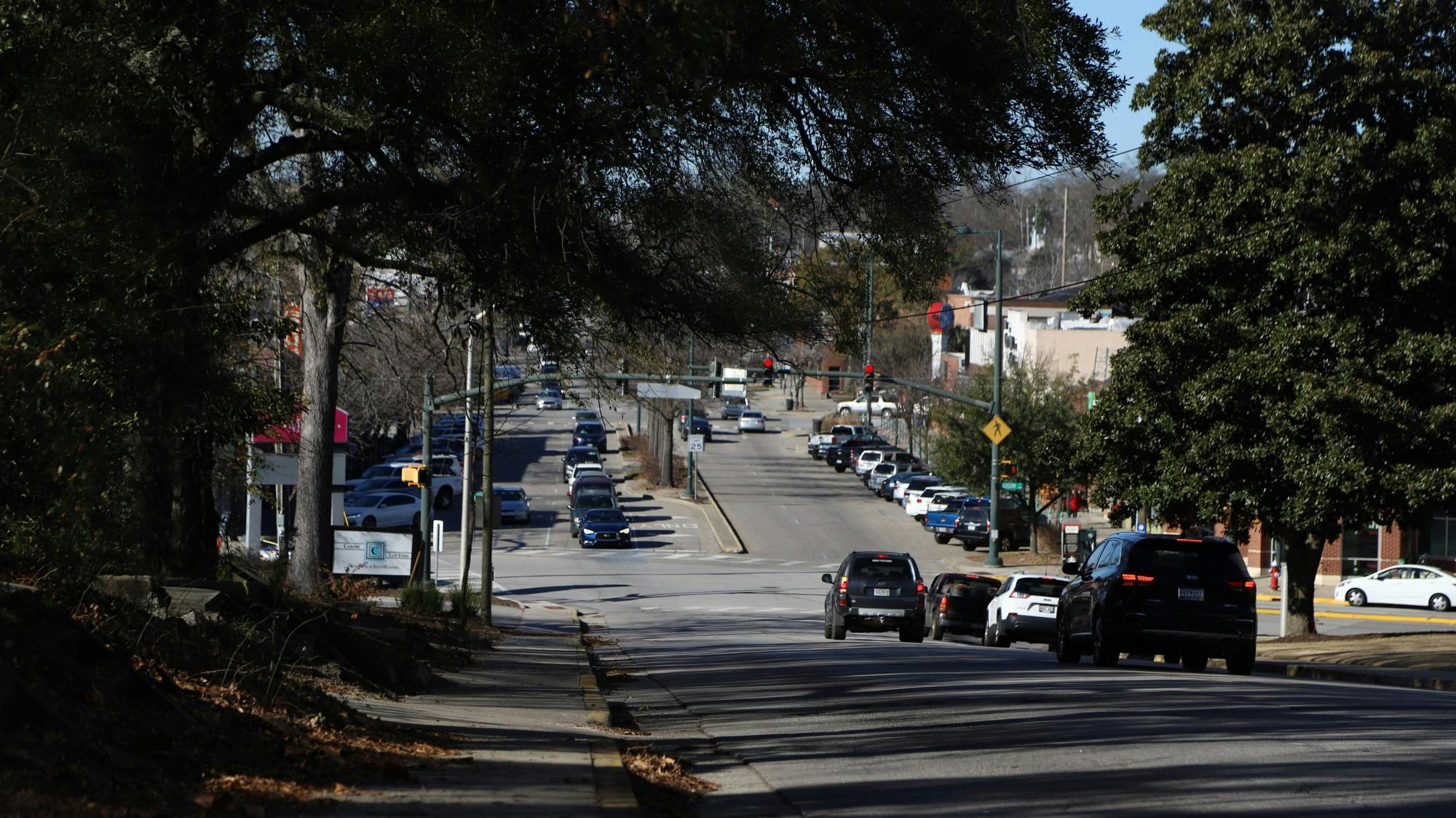 &nbsp;The intersection of Harden and Blossom Street at 4:03 p.m. on Jan. 29, 2021.&nbsp;