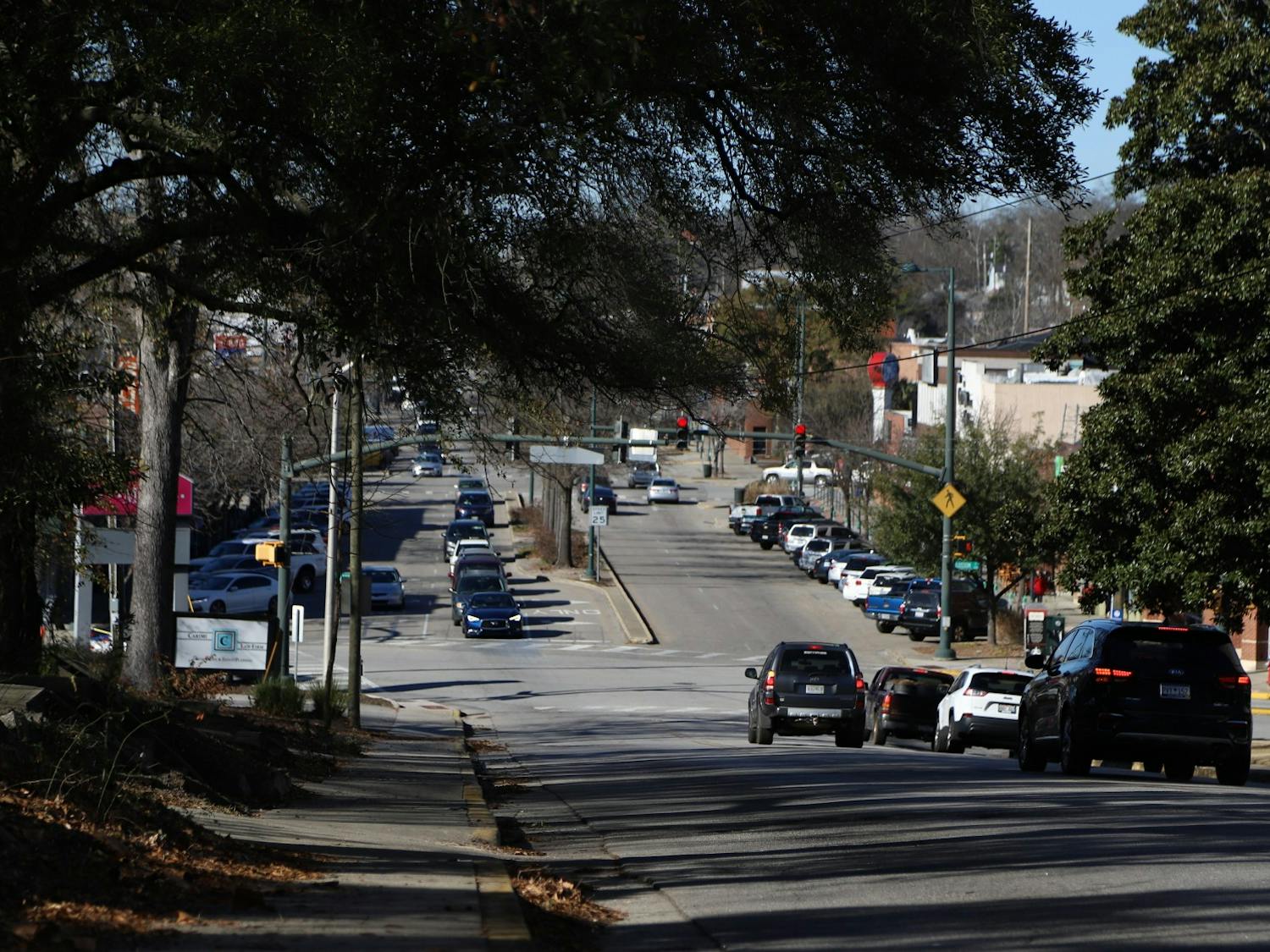 &nbsp;The intersection of Harden and Blossom Street at 4:03 p.m. on Jan. 29, 2021.&nbsp;