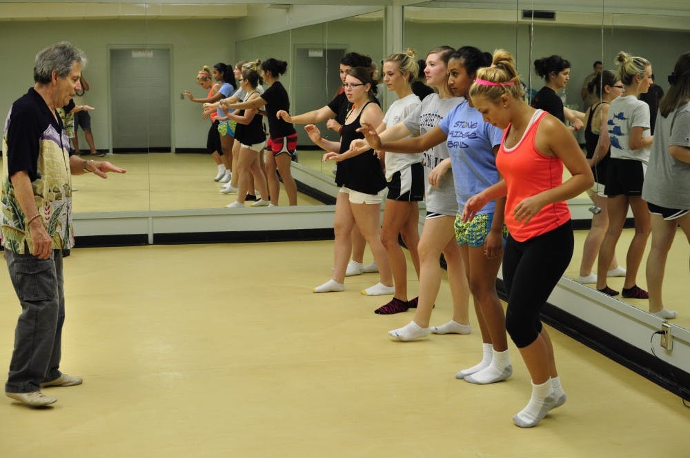 	Students in PEDU 177, “Beginning Shag,” get physically active while learning the basics of South Carolina’s state dance.