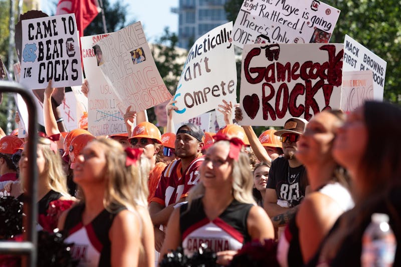 PHOTOS: Gamecocks take to Charlotte for College GameDay - The Daily ...