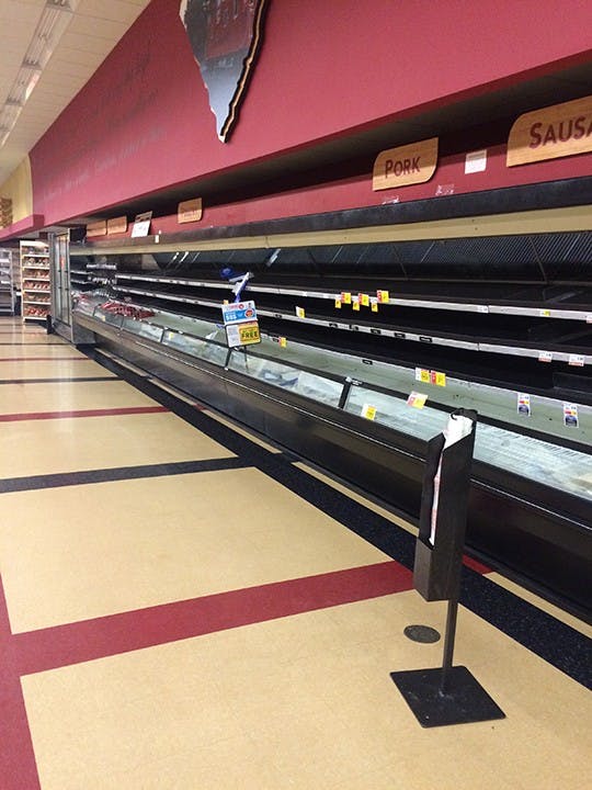 Bi Lo on 76 near Rosewood at 5 p.m.