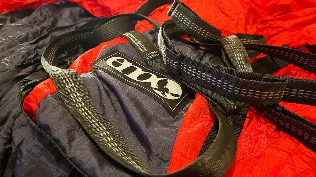 PHOTO ILLUSTRATION: A portable hammock and rigging system ready to be deployed.