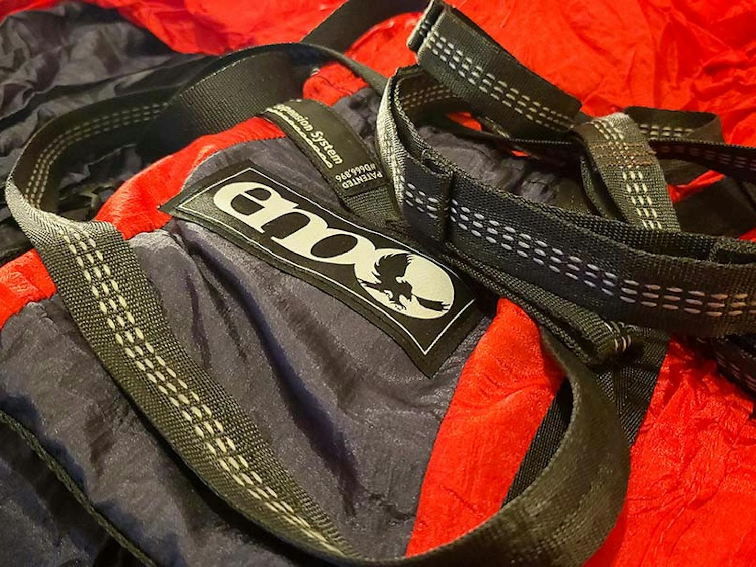 PHOTO ILLUSTRATION: A portable hammock and rigging system ready to be deployed.