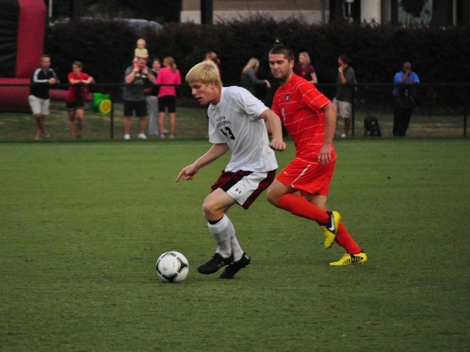 	Junior Braeden Troyer has gone from playing as an attacking midfielder to a center back on defense.