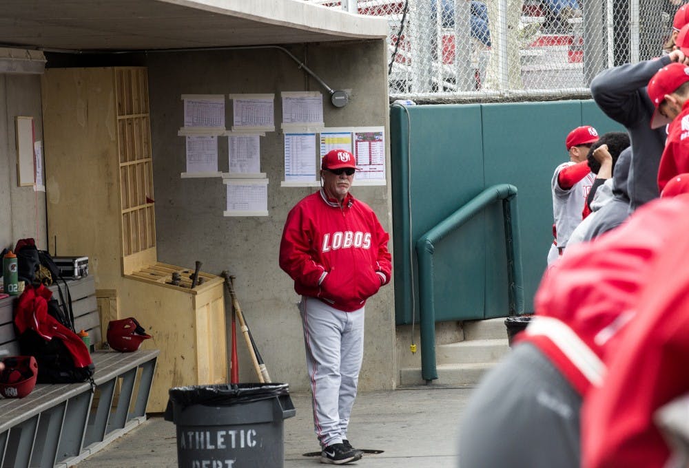 Head coach Ray Birmingham stands in the Lobo's dugout&nbsp;at what is now Santa Anna Star Field February 21, 2015.&nbsp;