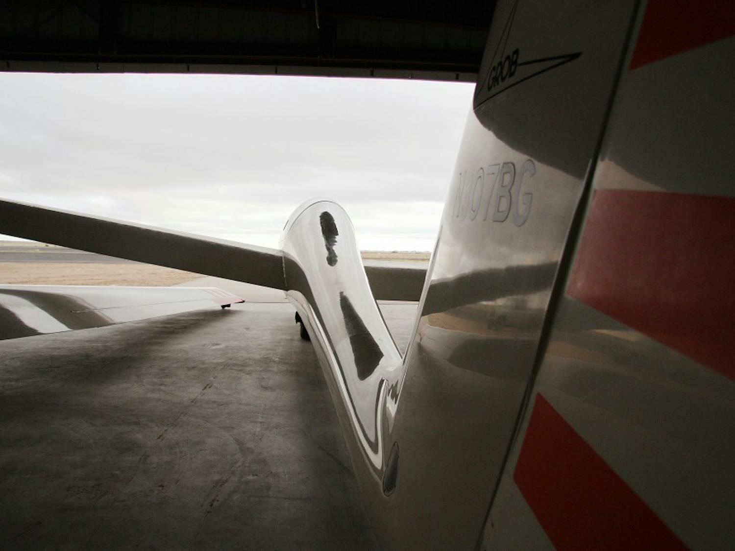 Rick Kohler flies his glider plane as he flies over Moriarty Municipal Airport on Sunday.