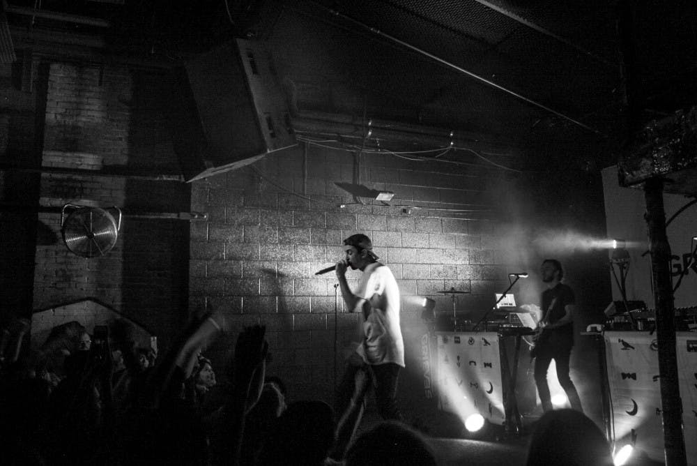 American Hip-hop artist Grieves performs at Launchpad on Tuesday, Sept. 12, 2017. 