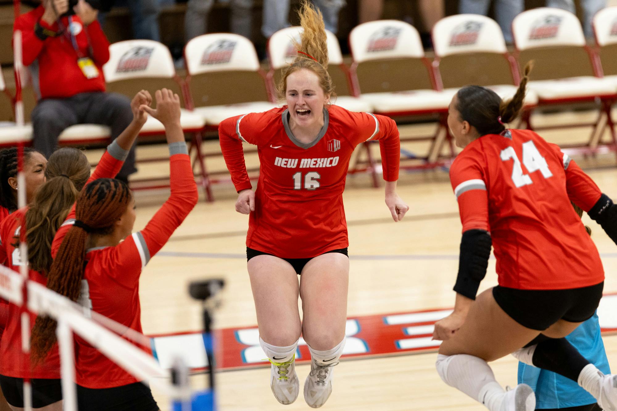 PHOTO STORY: Lobo women's volleyball fights hard despite a loss against Colorado State University