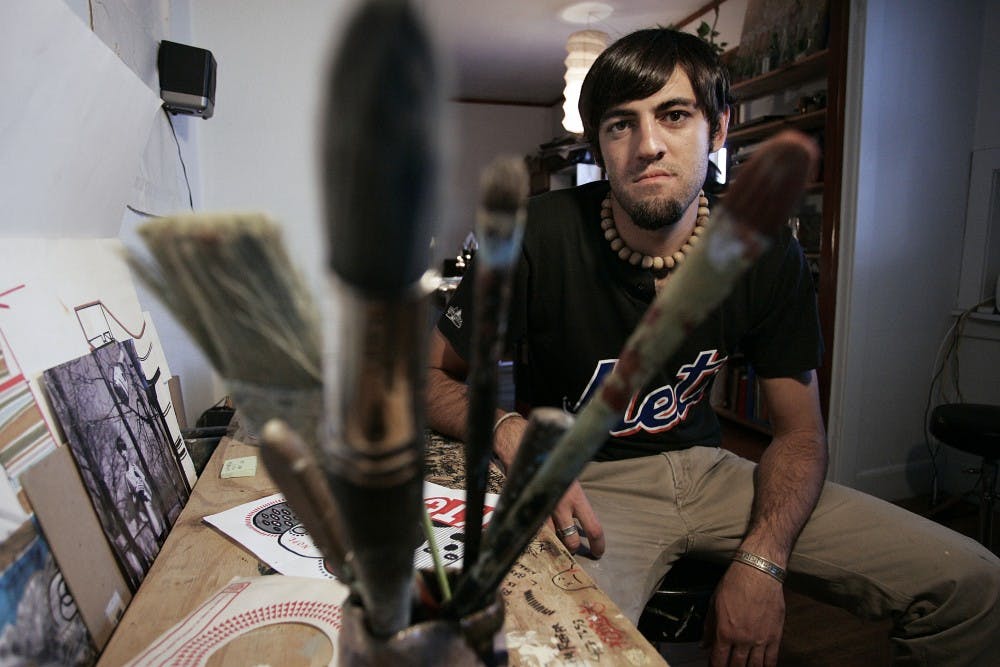 	David Polka will exhibit his art at the Cirq Gallery showing through Oct. 2. Polka uses wood and paper medium in his show titled “In Abandon.”