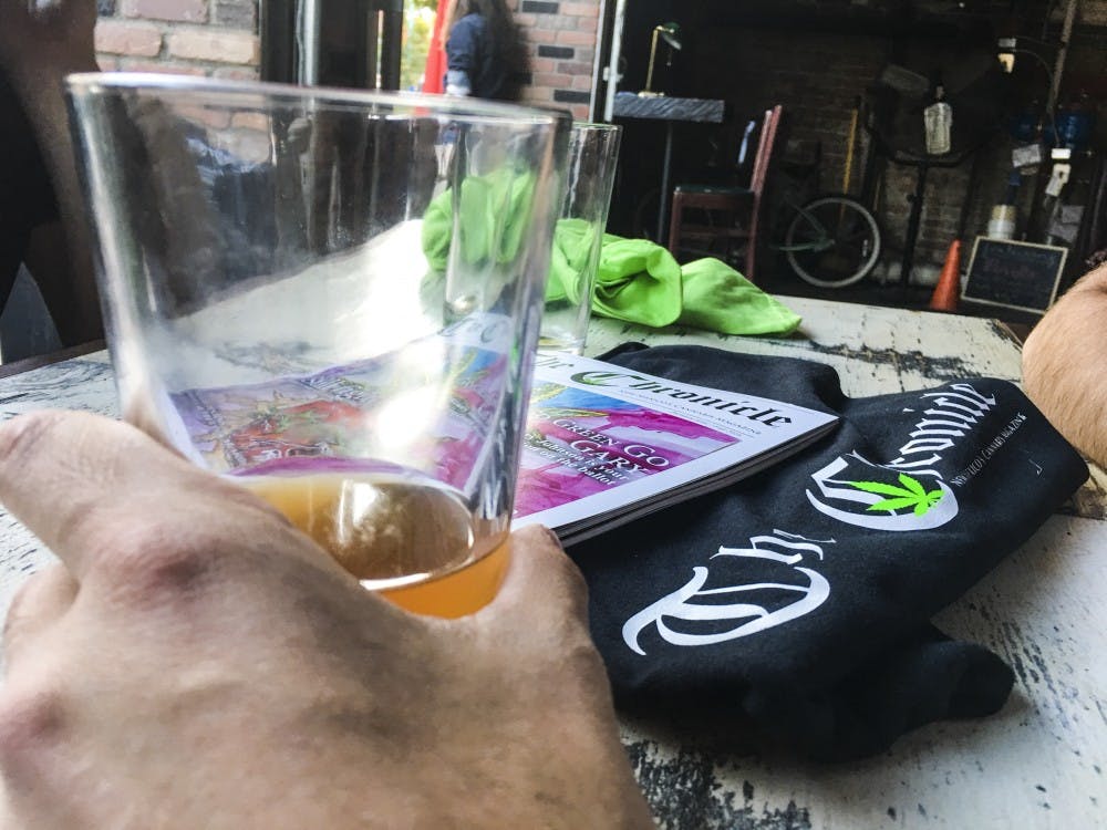 The Chronicle held its opening party on Friday, Oct. 22, 2016 at Sister Bar. Representatives from The Chronicle handed out T-shirts and copies of the new marijuana-focused magazine.