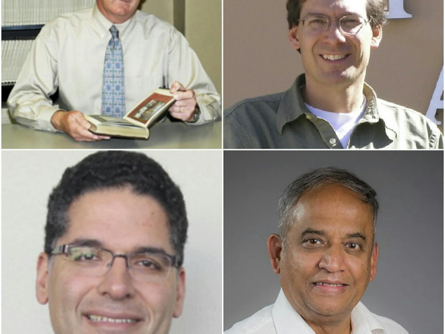 From top left clockwise  Timothy Graham, Greg Taylor, Vallabh Shah and Mahmoud Taha.