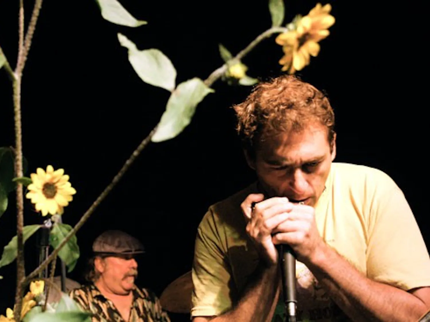 Jeff Siegal on harmonica with Mike Fleming on drums on Sunday at The Filling Station.