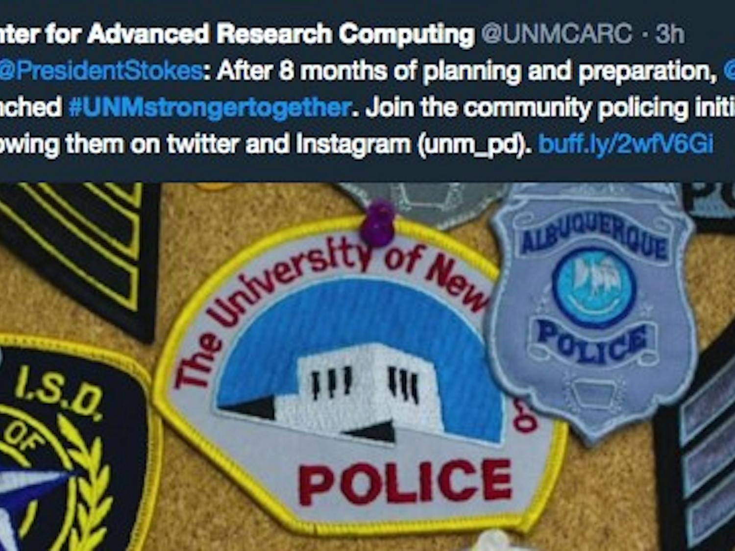 Screenshot from a tweet by the Center for Advanced Research Computing, image from KRQE 13.