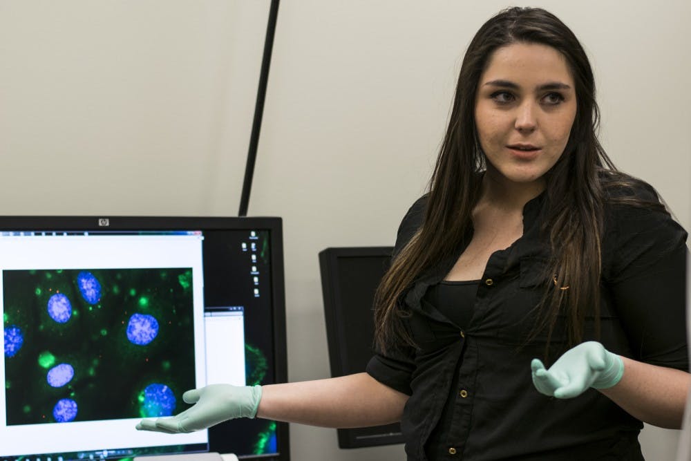 Biochemistry undergraduate Ayse Muniz says she would like to focus on the engineering side of her studies after graduation.