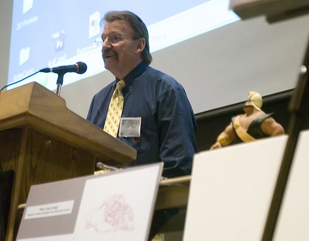 Teri Farley of the Art Center Design College speaks during the NM Media Industries Conference in the SUB on Saturday. 