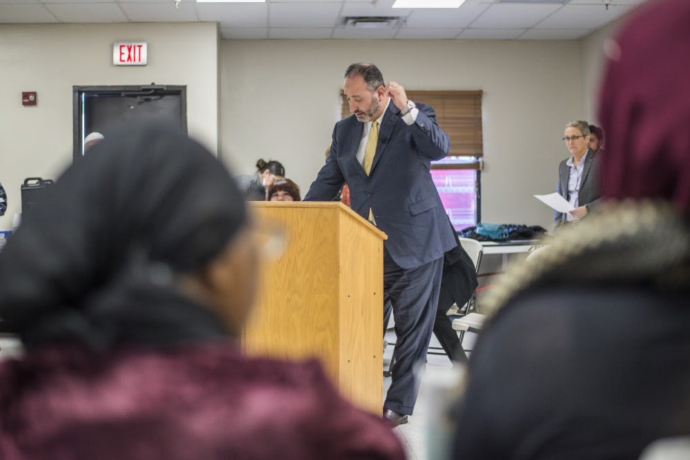 Islamic Center of New Mexico president&nbsp;Abbas Akhil opens up a press conference to address President Donald Trumps immigration and refugee reform Friday, Jan. 27, 2017.&nbsp;
