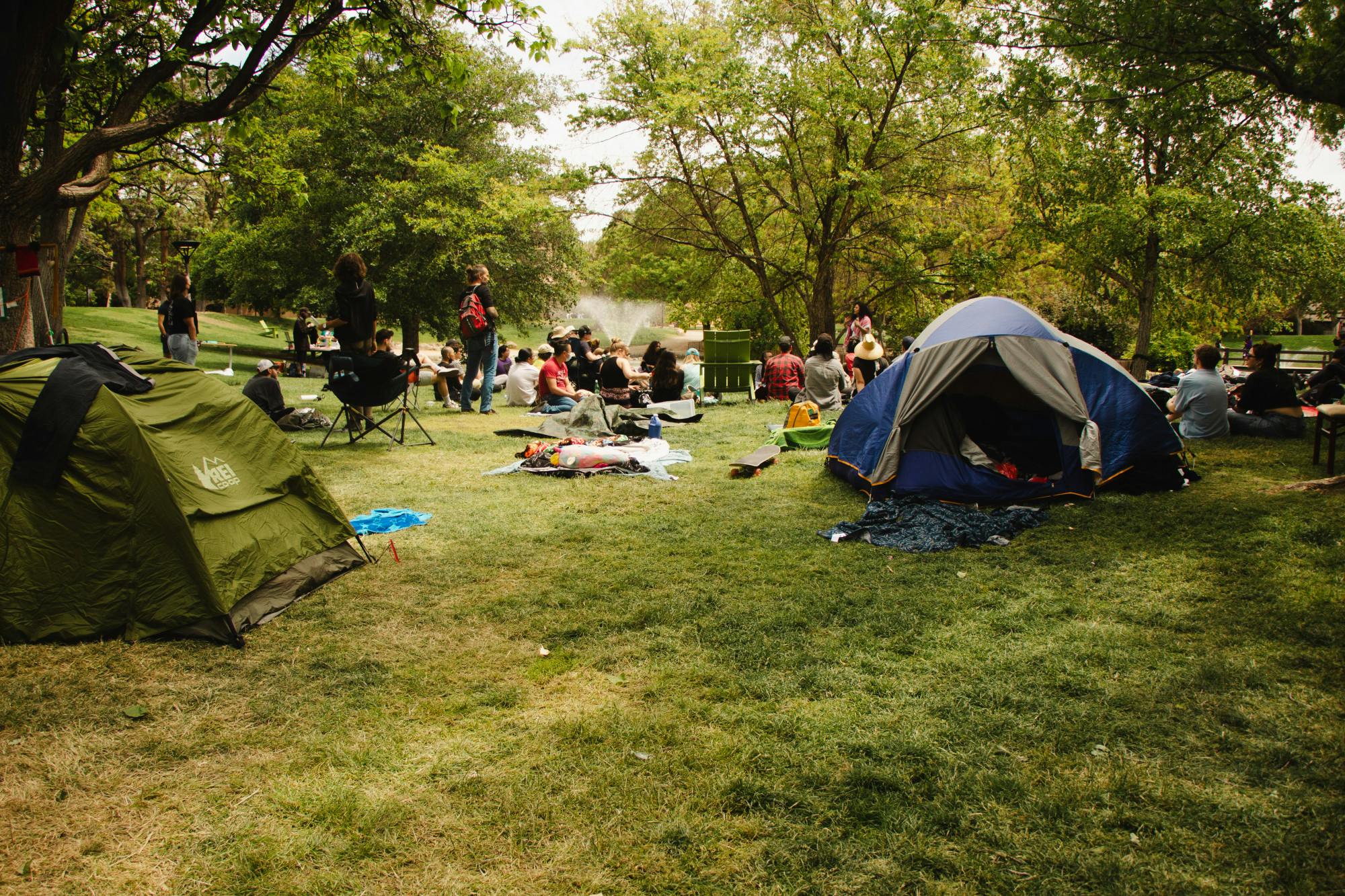 PHOTO STORY: UNM Palestine solidarity encampment Art Build