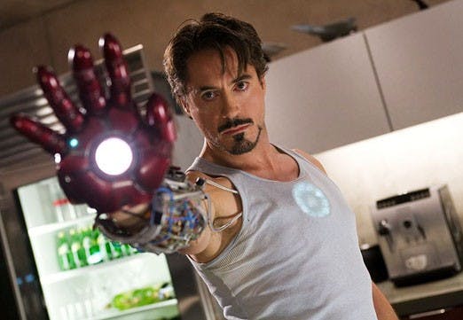 Robert Downey Jr. stars as Iron Man. 