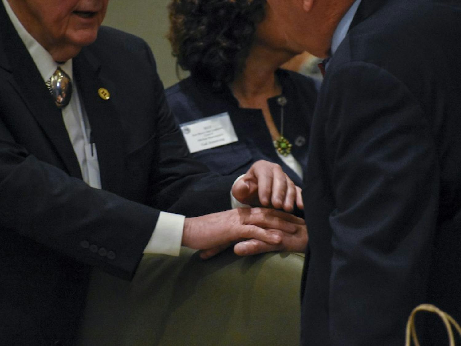 Handshakes at the Roundhouse