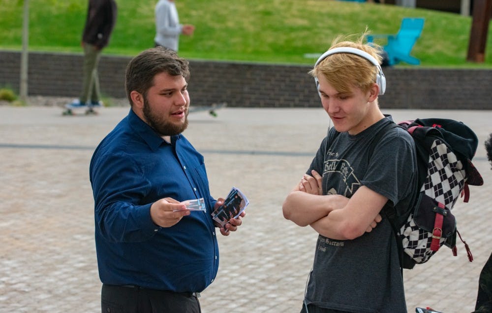 ASUNM Senate-elect Adam Lopez Campaigning