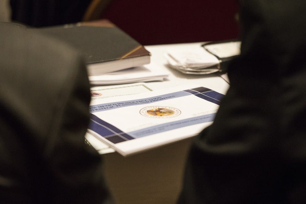 A packet with the seal of New Mexico, was given out to attendees of the governor's Second Annual Higher Education Summit on Friday, Sept. 23, 206 at the Embassy Suites.&nbsp;