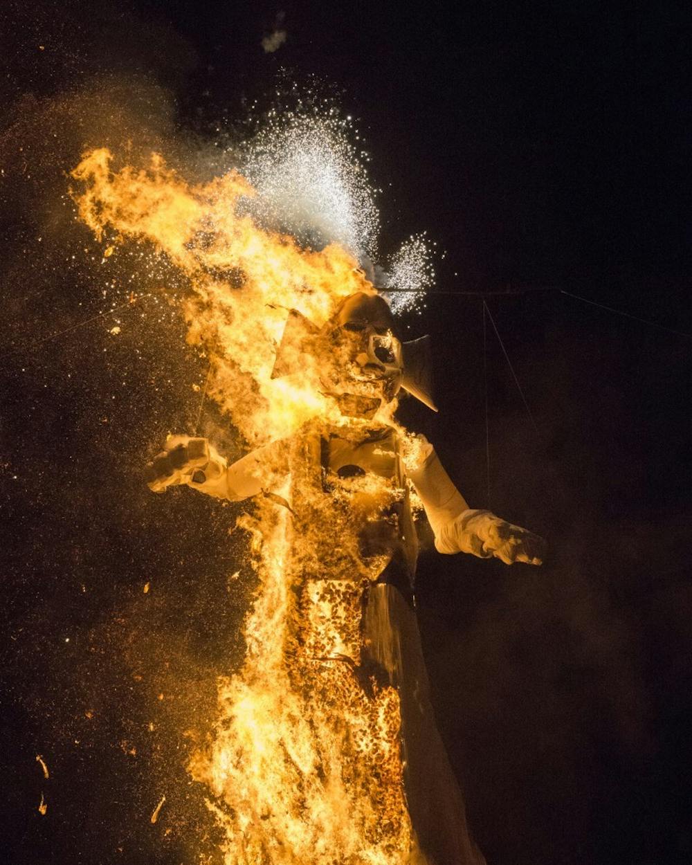 Photo taken during the 2015 Burning of the Zozobra.