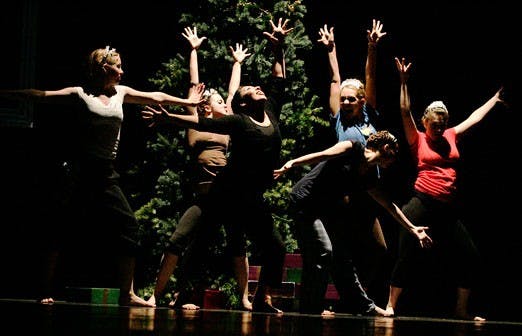Members of Keshet Dance Company rehearse "Nutcracker on the Rocks" for the show this weekend at the National Hispanic Cultural Center