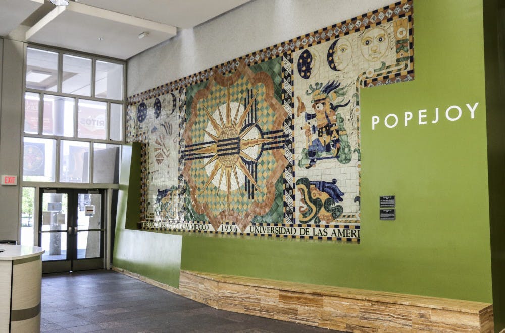 The "Culturas Del Sol" mural in Popejoy on the afternoon of April 22, 2018