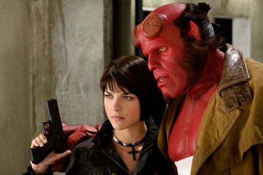 Selma Blair and Ron Perlman star in "Hellboy II: The Golden Army." 